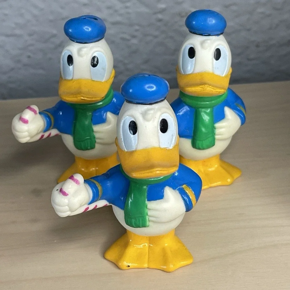 Vintage Disney Mickey Donald Goofy Rubber Figures Christmas‎ String Light Covers